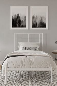 Dorel Home White Europe Jensen Metal Bed (C76072) | $212 - $353