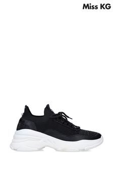 MISS KG Kennedy Knit Bling Black Trainers (C76106) | $163