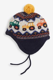 JoJo Maman Bébé Tractor Fair Isle Hat