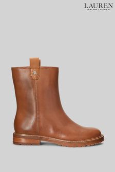 Lauren Ralph Lauren Evelynn Leather Logo Ankle Boots (C76125) | 289 €