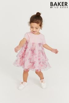 Baker by Ted Baker Pink Mesh Dress (C76266) | KRW49,300 - KRW57,500