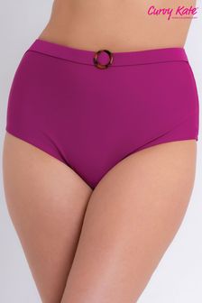 Curvy Kate Retro Sun Bikinislip mit hoher Taille, Olivgrün (C76315) | 18 €