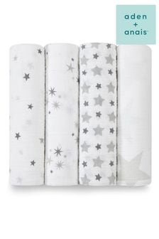 aden + anais twinkle Large Cotton Muslin Blankets 4 Pack (C76355) | TRY 1.357