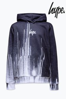 Hype. Jungen Drip Kapuzensweatshirt mit kleinem Schriftzug, Schwarz (C76625) | 61 €