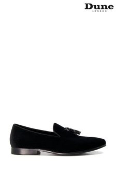 Dune London Salman Velvet With Tassel Black Shoes (C76757) | 155 €
