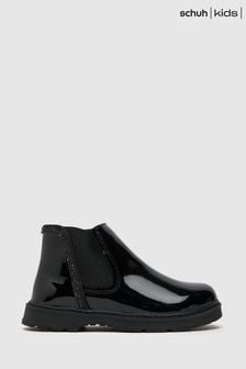 Schuh Junior Cheeky Patent Chelsea Black Boots (C76776) | ₪ 149