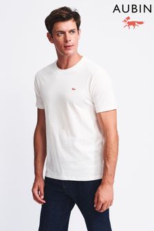 Biały Vintage - Koszulka Aubin z okrągłym dekoltem (C76832) | 92 zł