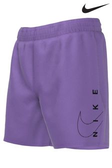 Nike Purple 4 Inch Volley Split Logo Swim Shorts (C76873) | €27