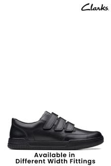 Clarks Black Multi Fit Leather Fawn Bar Shoes (C77086) | €67 - €69
