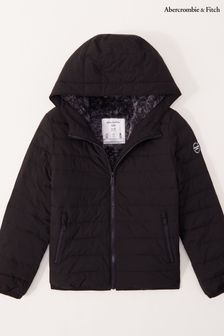 Abercrombie & Fitch Black Cosy Padded Jacket