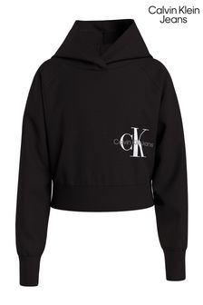Calvin Klein Jeans Black Monogram Off Placed Hoodie (C77507) | €83