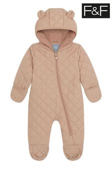 F&F Mini Hinch Nude Quilted Pramsuit (C78206) | €22.50