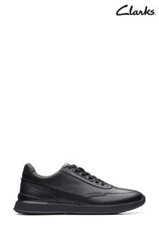 Clarks Black Leather Racelite Lace  Shoes (C78224) | €126