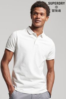 Superdry White Vintage Superstate Polo Shirt (C78417) | CA$109