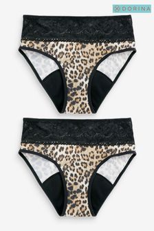 Dorina Animal Eco Moon Leopard Print Lace Tops 2 Pack (C78446) | €13