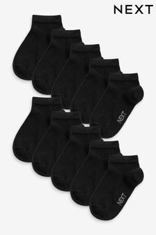 Black 10 Pack Trainer Socks (C78643) | EGP304 - EGP365