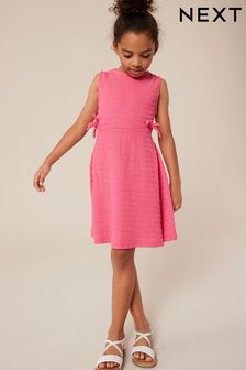 Pink Textured Jersey Dress (3-16yrs) (C78720) | SGD 17 - SGD 26