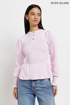 River Island Pink Button Down Top (C78846) | €24