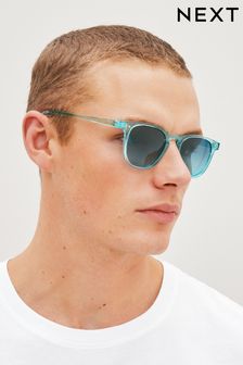 Синий - Квадратные солнцезащитные очки (C78864) | €15