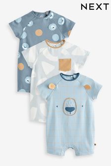 藍色小熊 - 嬰兒連身褲3件裝 (C78908) | HK$148 - HK$183