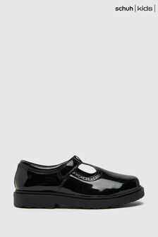 Schuh Lock Patent T Bar Black Shoes (C79019) | $55