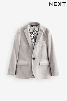 Light Grey Velvet Jacket (3-16yrs) (C79047) | SGD 82 - SGD 105