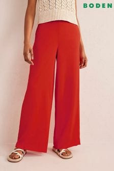 Boden Red Fluid Wide Trousers (C79129) | DKK555
