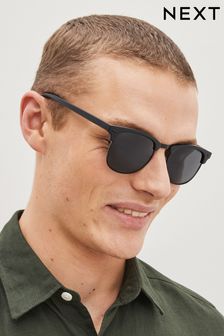 Black Retro Polarised Sunglasses (C79158) | kr167