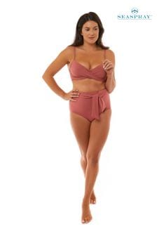Marron - Bas de bikini Seaspray Loretta taille haute (C79263) | €40