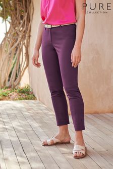Pure Collection Purple Capri Pants (C79348) | €49