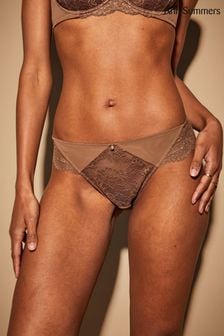 Ann Summers Damen Sexy Lace Planet Brasilianischer Slip, Nude (C79381) | 11 €