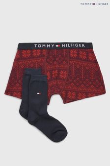Tommy Hilfiger Original Set aus Baumwolle mit Boxershorts und Socken, Blau (C79491) | 17 €