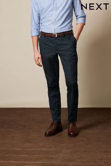 Navy Blue Slim Smart Chino Trousers (C79612) | 53 €