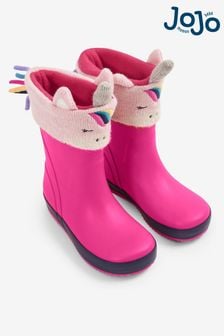 JoJo Maman Bébé Pink Unicorn Unicorn Welly Liners (C79716) | $25