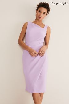 Phase Eight Purple Emmie Asymmetric Hem Dress (C80076) | 93 €