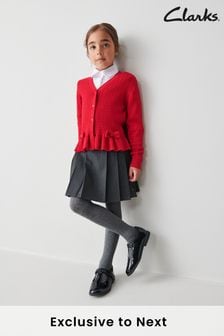 Clarks Red Girls School Cable Cardigan (C80083) | €25 - €28