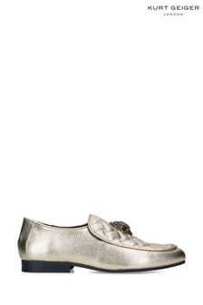 Kurt Geiger London Gold Holly Eagle Loafer Shoes (C80220) | 214 €