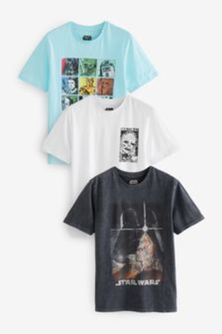 花彩色系 - 3件包 - Star Wars授權t恤 (C80741) | HK$483