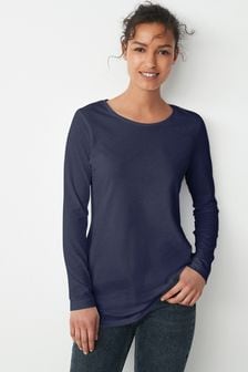 Navy Tall Long Sleeve Top (C81043) | AED44