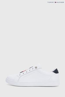Tommy Hilfiger White Elastic Trainers (C81293) | OMR52