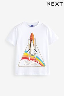 White Licensed NASA Print T-Shirt (3-16yrs) (C81332) | SGD 22 - SGD 32