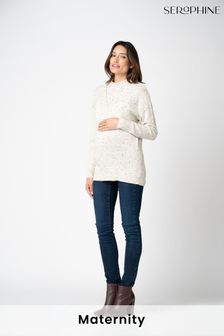 Suéter de lactancia con doble capa y cuello de pico de Seraphine (C81738) | 92 €