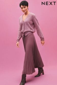Pink Pleated Midi Skirt (C81741) | €34.50