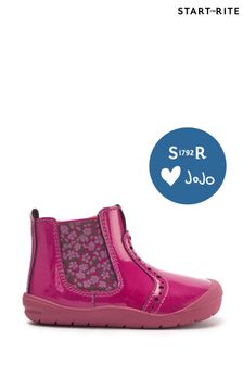 Start Rite x JoJo Pink Friend Patent Leather Zip Up Boots (C81952) | 1,722 UAH