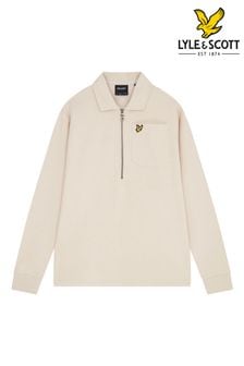 Stein - Lyle & Scott Crest Textured Half Zip Sweatshirt (C82033) | 114 €