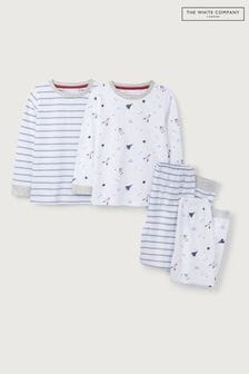 The White Company Outer Space And Stripe Pyjamas Set Of 2 (C82233) | $77