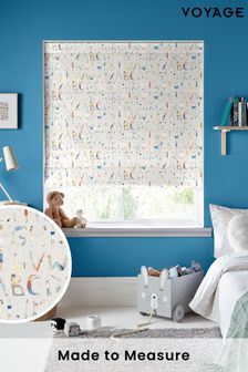 Voyage Oat Kids Alphabet People Made To Measure Roman Blind (C82418) | €131