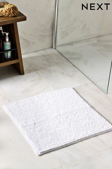 White Bobble Shower Bath Mat (C82737) | kr100