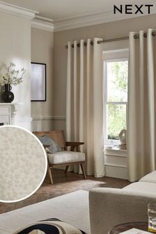 Natural Next Chic Bouclé Eyelet Lined Curtains (C83211) | 94 € - 234 €