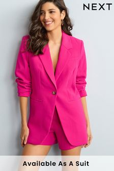 Pink Crepe Single Breasted Blazer (C83220) | €42